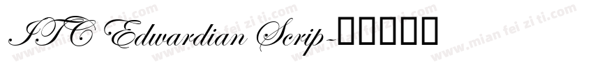 ITC Edwardian Scrip字体转换